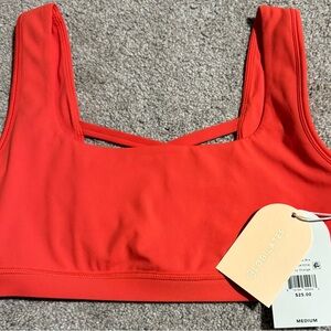 Blogilates crisscross Sports Bra- orange- medium